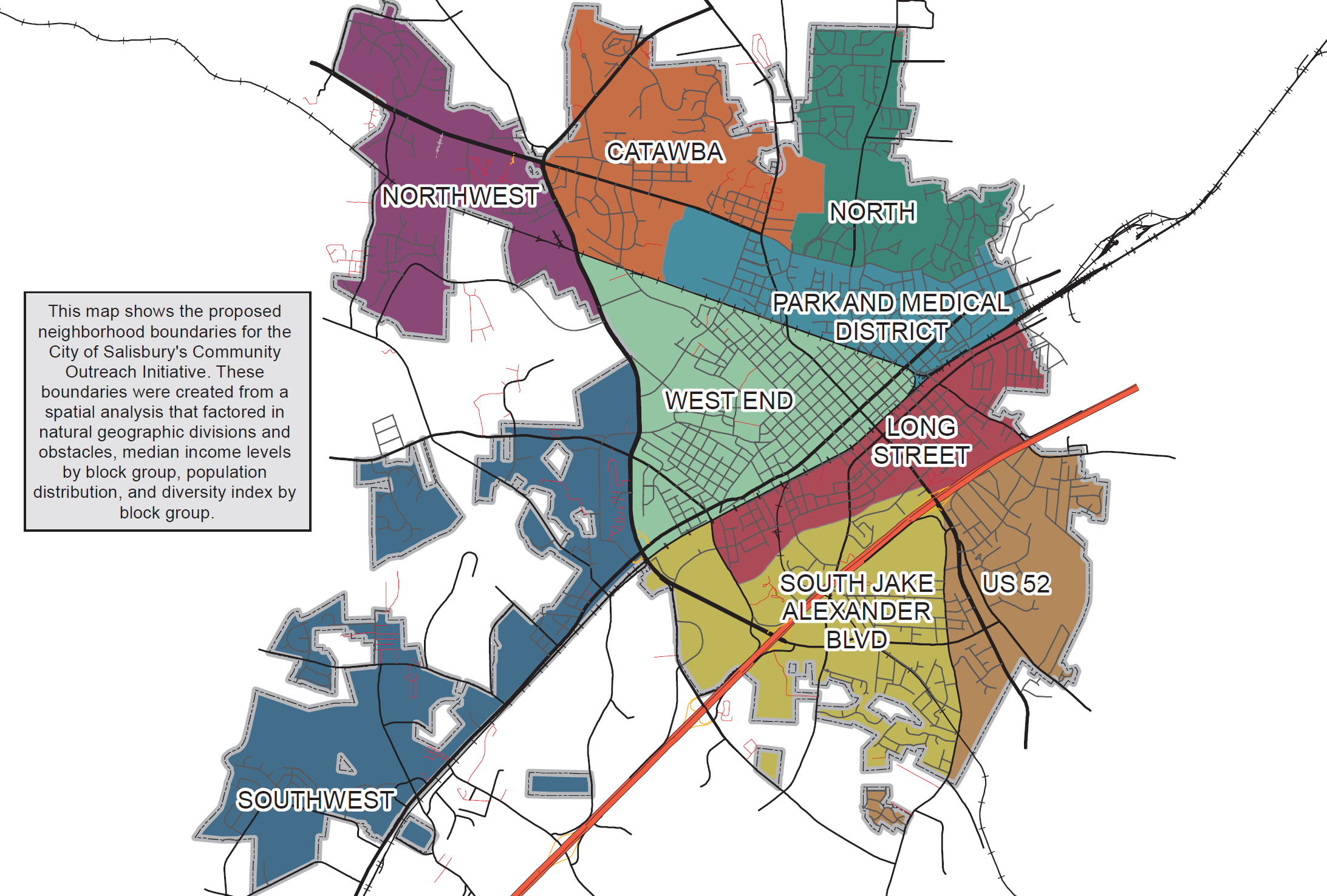 map of community engagment neighborhoods
