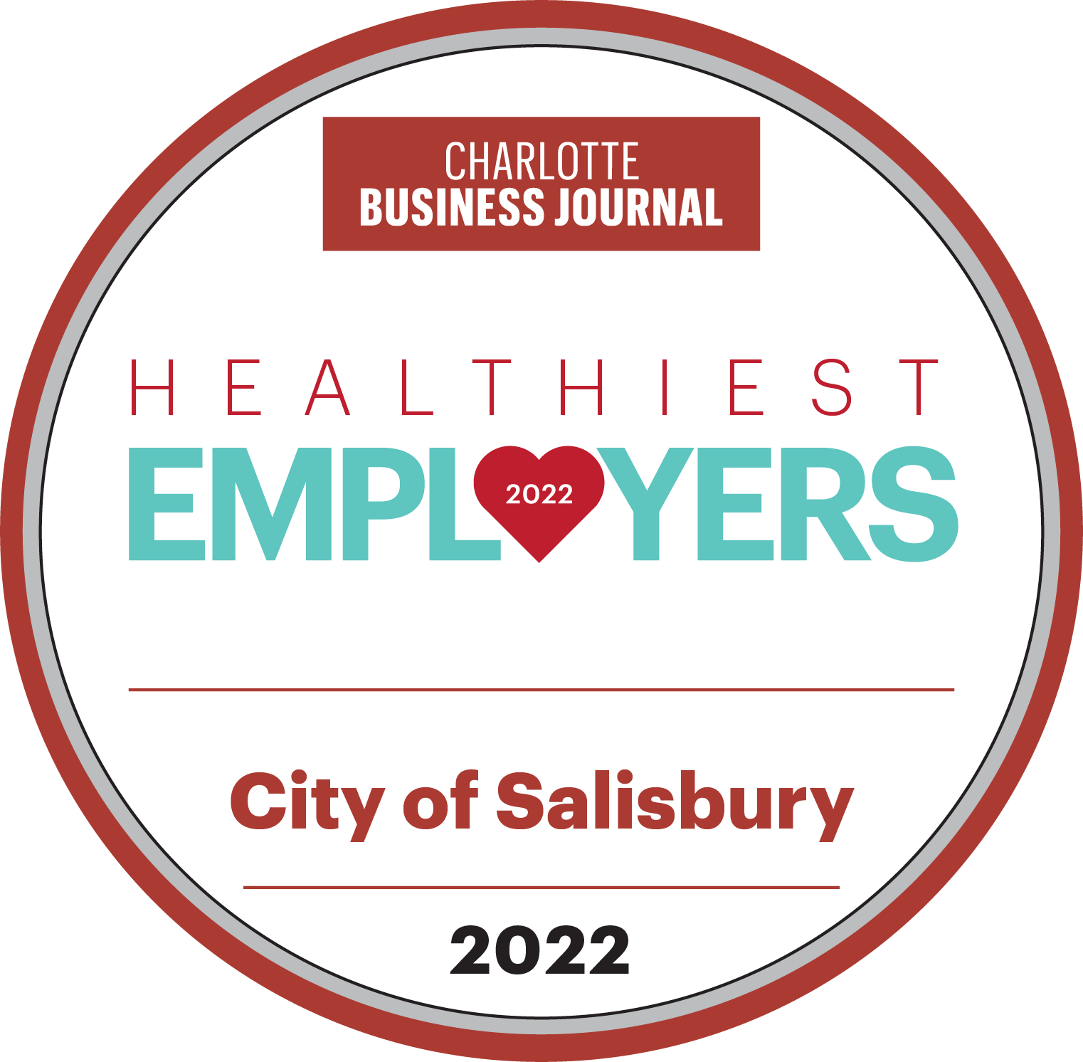 Healthiest Employers 2022 Award Badge