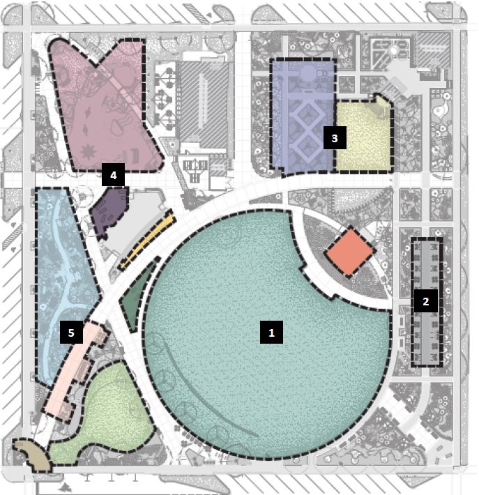 Map of Bell Tower Green