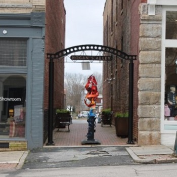 Sculpture in Hogan's Alley