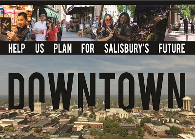 Downtown& Main Street Plan postcard graphic